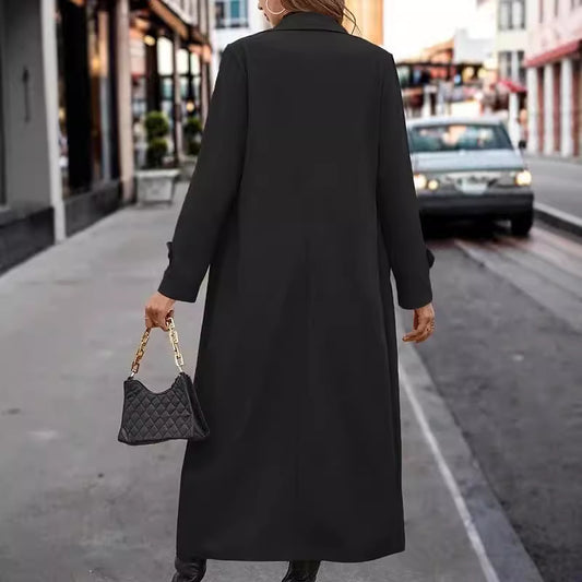 Gentle Button Long Trench Coat