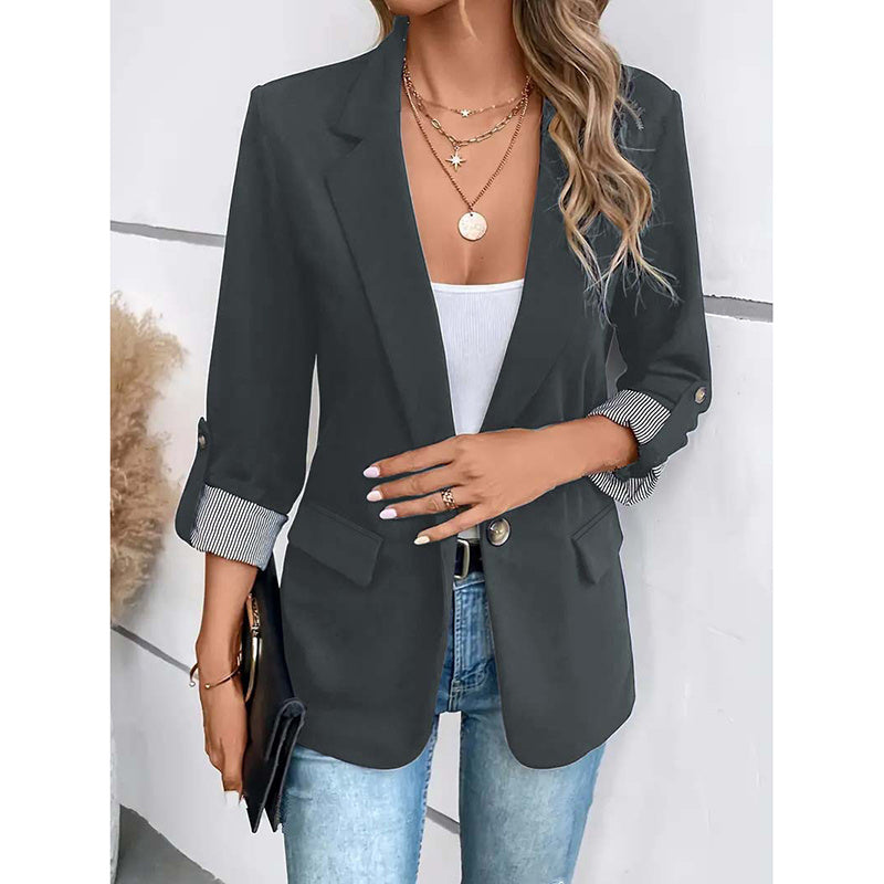 Open-Front Casual Blazer