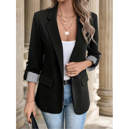 Open-Front Casual Blazer